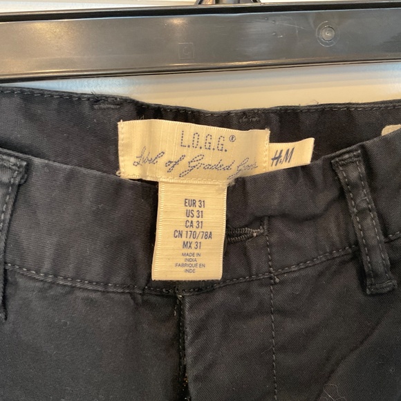 #0305 MEN’S H&M TROUSER LABEL O9F GRADED GOODS NAVY SIZE: 31 PANT - Picture 2 of 3